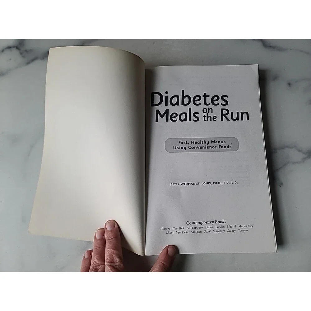 Diabetes Meals On The Run By Betty Wedman-St. Louis, PH.D., R.D., L.D. Paperback